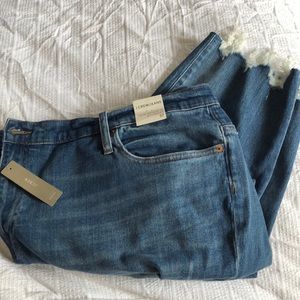 J Crew Slim boyfriend jean sz 37 (24) chewed cuff